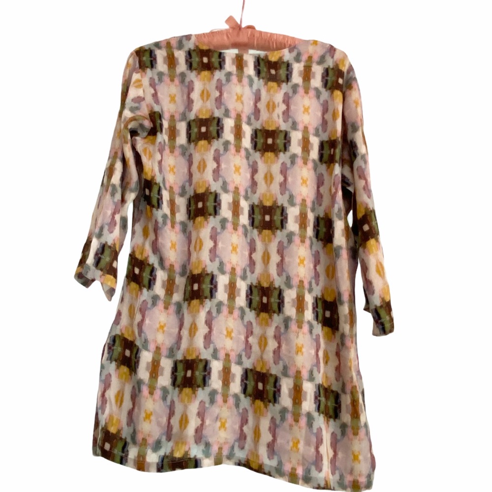 Multicolor Geometric Pattern Tunic Top - Picture 5 of 9